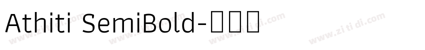 Athiti SemiBold字体转换